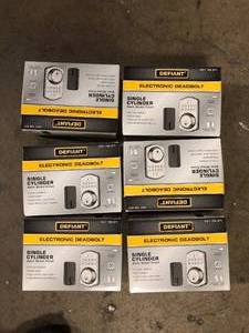 Lot of Defiant Electronic Deadbolts customer returns see pictures