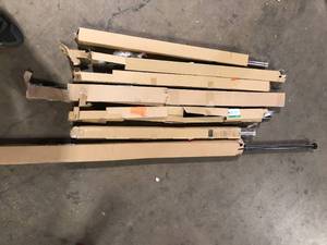 Lot of assorted curtain rods customer return review pictures