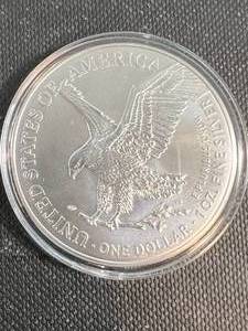 2024 AMERICAN SILVER EAGLE 1 TROY OZ .999 FINE SILVER IN AIRTITE