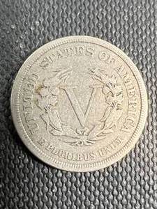 1883 NO CENTS US LIBERTY NICKEL