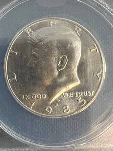 1985-D US KENNEDY HALF DOLLAR ANACS MS66