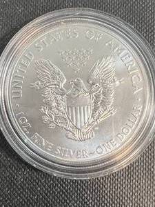 2014 AMERICAN SILVER EAGLE 1 TROY OZ .999 FINE SILVER IN AIRTITE