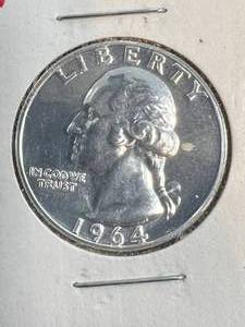 1964 US PROOF WASHINGTON QUARTER