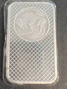 5 TROY OZ .999 FINE SILVER BUFFALO INDIAN BAR SEALED