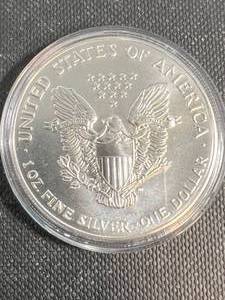 1993 AMERICAN SILVER EAGLE 1 TROY OZ .999 FINE SILVER IN AIRTITE