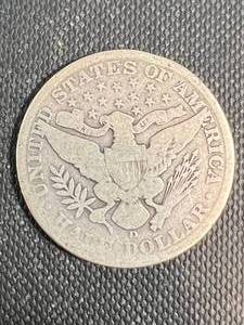 1912-D US BARBER HALF DOLLAR
