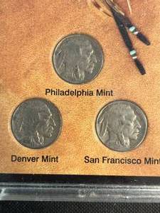 3 COIN US BUFFALO NICKEL MINT SET