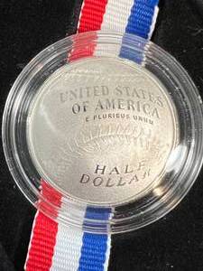 2014 NATIONAL BASEBALL HALL OF FAME PROOF HALF DOLLAR