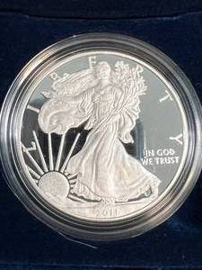 2011 PROOF AMERICAN SILVER EAGLE IN ORIGINAL MINT PACKAGING