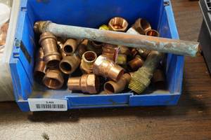 lot 146 image: Copper Pipe Fittings