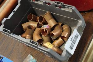 lot 147 image: 12 Copper Elbows
