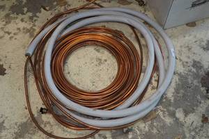 lot 201 image: Copper Piping - 12.8 Lbs