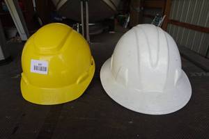 lot 237 image: 2 Adjustable Size Hard Hats