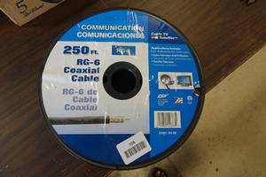 lot 104 image: RG-6 Coaxial Cable for TV and Satellite