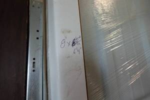 lot 1K image: New 8x64 Garage Door with Used Hardware