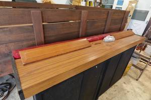 lot 80 image: Custom Built Portable Wood Bar