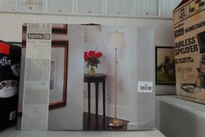 lot 314 image: Home Antiqued Brass Floor Lamp