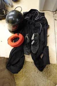 lot 168 image: Racing Safety Gear - Suit, Helmet, Shoes