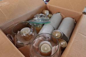 lot 169 image: 2 Boxes of Decorative Candles Votives for Party