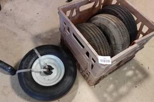lot 271 image: Assorted Utility Wheels and Tires