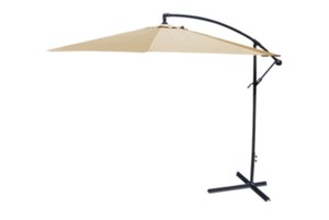 lot 222 image: 10 Round Offset Umbrella - Khaki