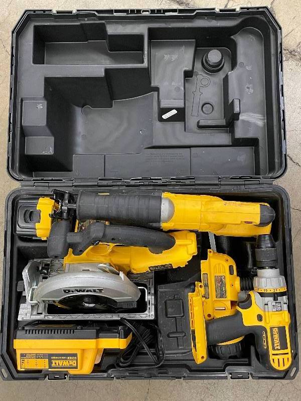 DeWalt 36V Cordless Power Tool Set with Case Golden Valley July Cleanout Lighting Tools Furniture Clothing and More K BID