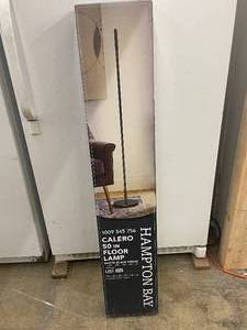 lot 9 image: Hampton Bay Calero 50 In Floor Lamp - Matte Black Finish