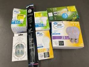 lot 77 image: Assorted LED Light Bulbs and Under Cabinet Lighting Lot