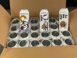 lot 160 image: Minnesota Vikings Aluminum Can Cups - 24 Pack
