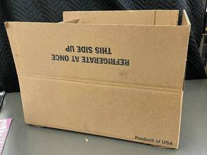 lot 173 image: Large Cardboard Shipping Box - 23.5 x 16 x 9 inches