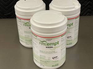 lot 50 image: PREempt Disinfectant Cleaner Wipes - Lot of 3