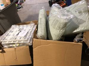 lot 10 image: Lot of Assorted Outdoor Patio Furniture incomplete units Costumer Returns See Pics