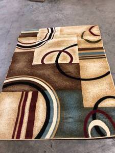 lot 26 image: Well Woven Barclay Arcs & Shapes Modern Geometric Circles Area Rug customer return see pictures