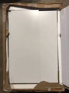 lot 47 image: Gymax White 5-Drawer Dresser Storage Cabinet Chest with Wheels for Home Office customer return review pictures