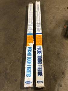 lot 49 image: Lot of 2 Pocket Door Frame customer return review pictures