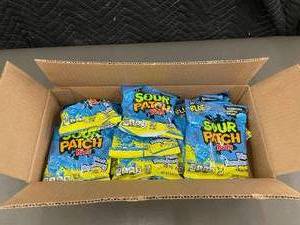 Bulk Sour Patch Kids Blue Raspberry 5 oz Bags - Lot of 12