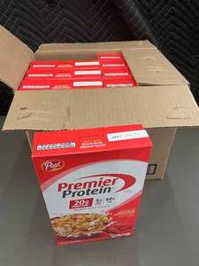 Lot of 8 Premier Protein Mixed Berry Almond Cereal 9oz Boxes