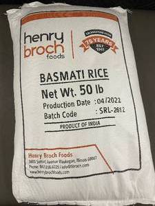 Henry Broch Foods Basmati Rice 50 lb Bag