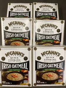 Lot of 6 McCanns Quick Cooking Irish Oatmeal - 16 oz Boxes