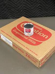 CT 2 - Nestle Carnation Evaporated Milk Case - 24 Cans (5 fl oz each)