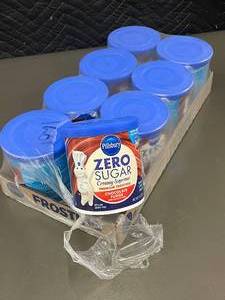 Lot of Pillsbury Zero Sugar Creamy Supreme Premium Frosting - Chocolate Fudge (8 Packs)