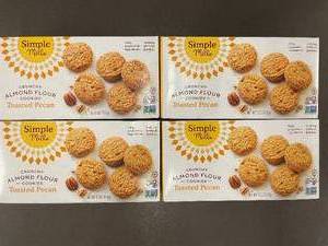 AS 4 - Simple Mills Crunchy Almond Flour Toasted Pecan Cookies (4 Boxes)