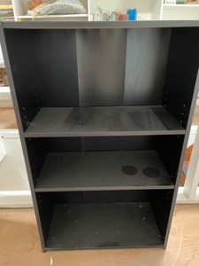 lot 57 image: Black Practical Bookcase