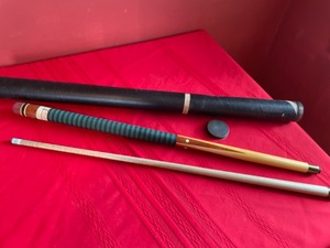 lot 74 image: Classical Pool Cue in Tube for Great Game