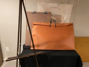 lot 94 image: Art Supplies--Easel, Large Clipboard, Carrying Case, Crescent Mats