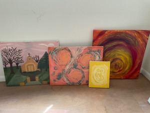 lot 30 image: Original Artwork or Artist Canvases