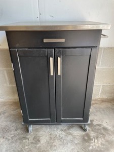 lot 14 image: Target Brand Black Kitchen Cart