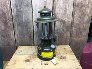 lot 75 image: 1975 Coleman U.S. Military Lantern - Quad Pane Globe