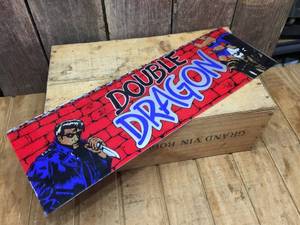 lot 80 image: Vintage Double Dragon Arcade Game Marquee