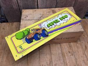 lot 81 image: Vintage Super Bug Arcade Game Marquee - Atari 1977.
